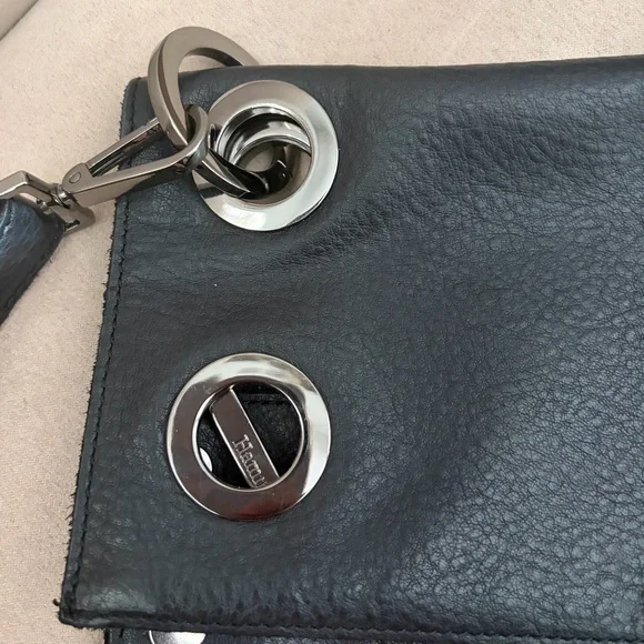 Hammitt Large Montana Adjustable Black Leather Shoulder/Crossbody Bag - Picture 13 of 16